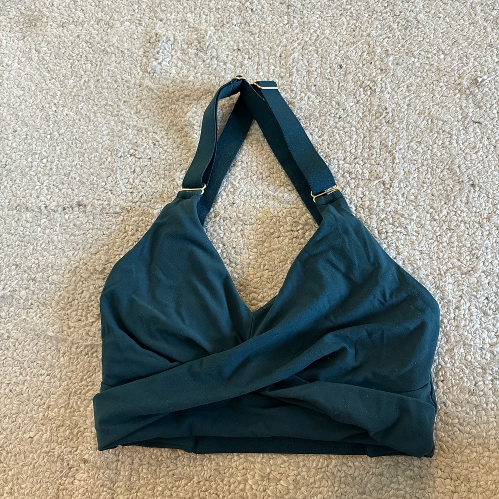 Buffbunny candy wrap sports bra - secret garden dark teal